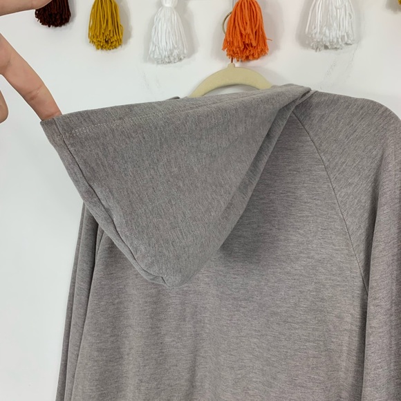 Project Social T Abby Lace-Up Tan Hoodie Medium - Picture 7 of 10